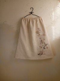 サマーツイードのローズコラージュスカート ★