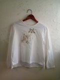サスティナブル  メッセージTシャツ ローズ長袖★