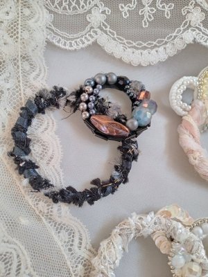 画像3: Vintage beads リングブローチ