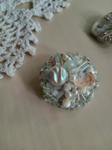フランスアンティークビッグ刺繍ブローチ＊限定品＊ 