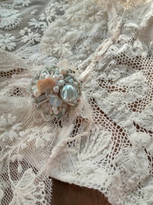 画像3: フランスアンティークビッグ刺繍ブローチ＊限定品＊ 