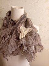 アイリッシュクロッシェ葡萄のコサージュ★限定品