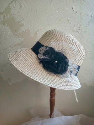 画像1: モノトーンレースコラージュクロッシェ