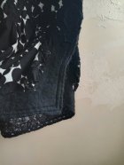 Detaile2: コットンニット&メリノウール フェルティングベスト ブラック1