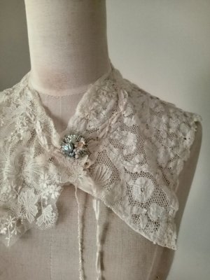 画像4: フランスアンティークビッグ刺繍ブローチ＊限定品＊ 