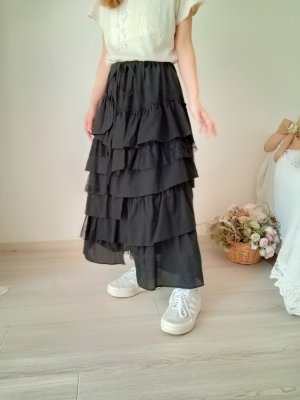 画像1: フリルレーススカート