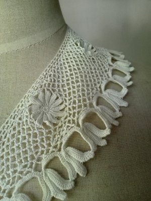 画像2: ※一点物※フランスアンティークレースアイリッシュクロッシェ