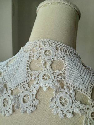 画像2: ※一点物※フランスアンティークレースアイリッシュクロッシェ