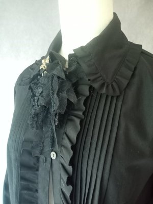 画像1: フレンチヴィンテージライクコットンピンタックワンピース