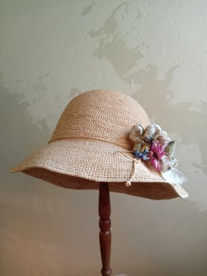 画像2: シルク染花のラフィアハット★限定品