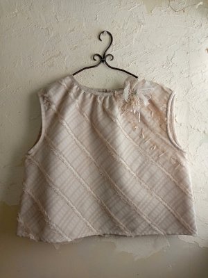 画像7: テキスタイルコサージュジャガード織ベストブラウス