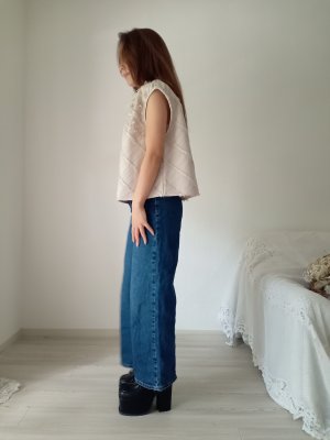 画像4: テキスタイルコサージュジャガード織ベストブラウス