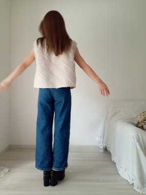 画像6: テキスタイルコサージュジャガード織ベストブラウス