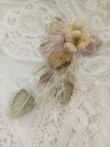 シルク染花コサージュ