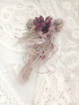 シルク染花コサージュ