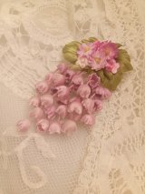 シルク染花コサージュ