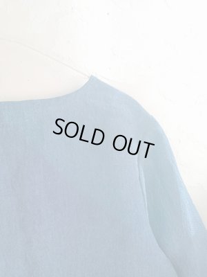 画像5: クローバーの刺繍コサージュリネンブラウス★限定品