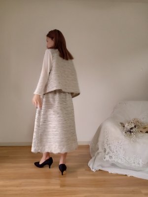 画像17: フランスヴィンテージビーズ刺繍イタリアサマーツイードベスト★限定品